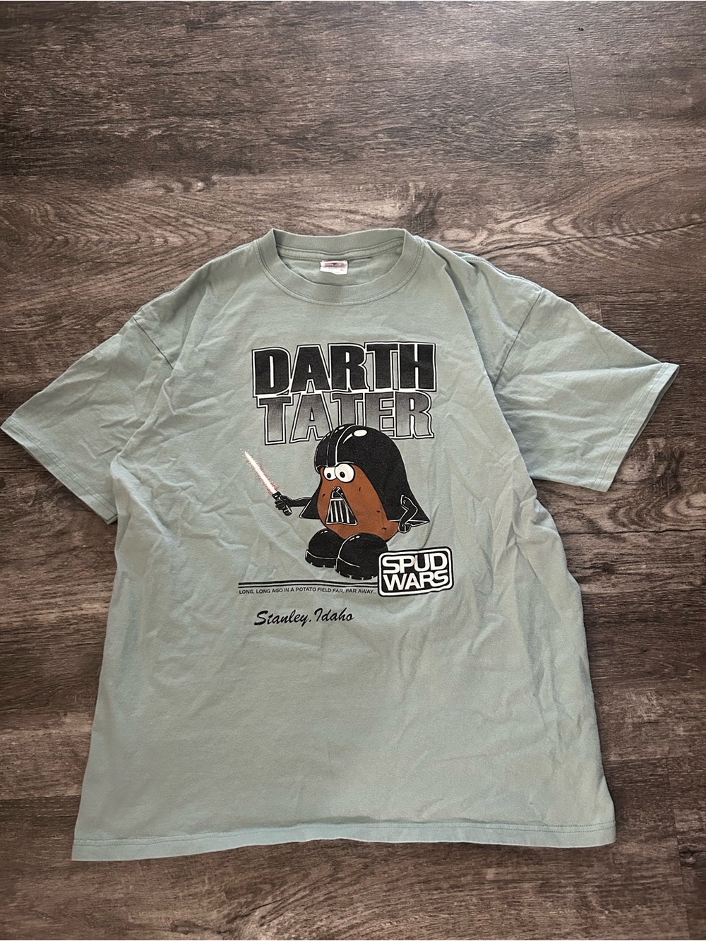 Anvil Light Sage 'Darth Tater' Graphic Tee